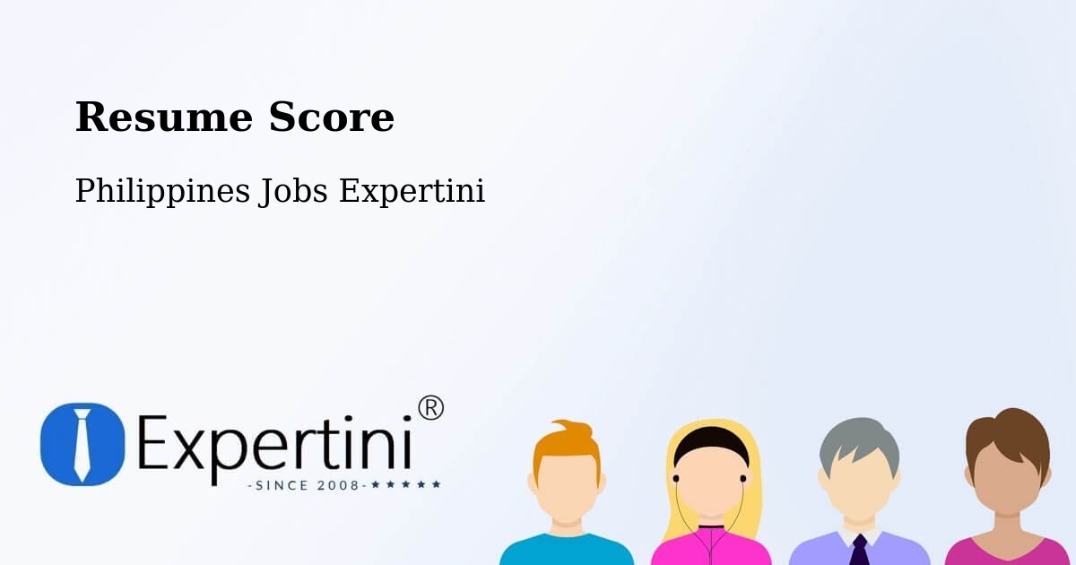 Resume Score & Job Description Match Tool – Tabuating - Philippines Jobs Expertini